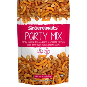 Sincerely Nuts Gourmet Party Mix  Snacks, 10oz - Kosher Certified -
