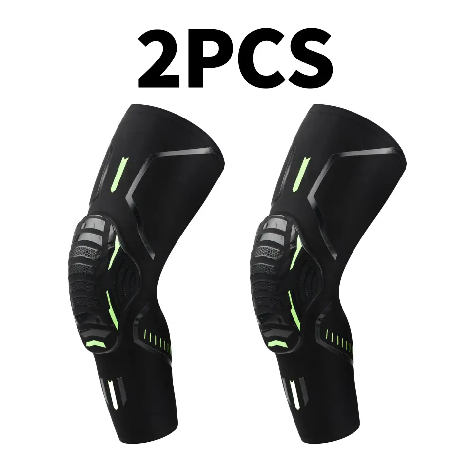 Long Leg Compression Sleeve for Men-Women, Breathable Knee-Calf Support Gear for Basketball, Volleyball, Football Support Wrap  Non-Slip Sports Protective Accessory