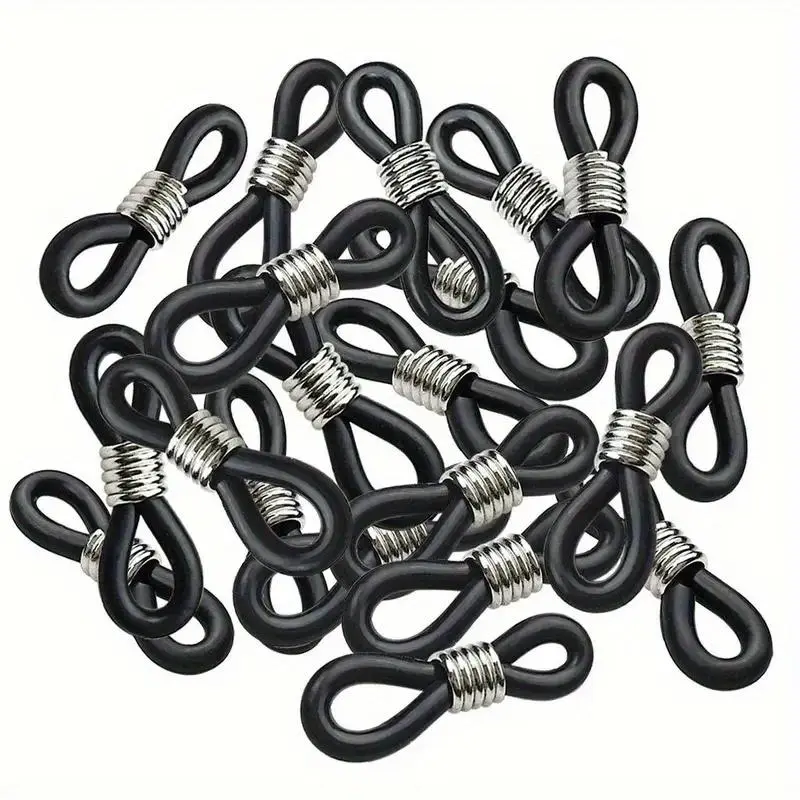 Glasses Chain Glasses Buckle Adjustable Silicone Glasses End Connector Rubber Anti Slip End Fixer For Glasses Chain Glasses Lanyard