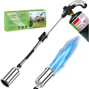 Weed Torch Propane Burner,1,800,000BTUs Blow Torch Flame Thrower,Weed Burner with Self Igniting and Ergonomic Handle for Weeding,Roofing,Melting(Fuel Not Included)