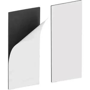 Magnetic Strips with Strong Adhesive Backing (5.9 x 2.35 inches) Magnetic Tape with Adhesive Backing Heavy Duty Magnet Strips For Refrigerator, For Whiteboard, For Most Surfaces (150 x 60 x 2 mm, 2 pcs)