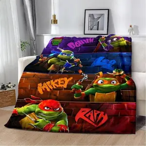 Teenage Mutant Ninja Turtles Printed Blanket Picnic Blanket Warm Soft Comfortable For Home Travel Perfect Gift Birthday Halloween Christmas