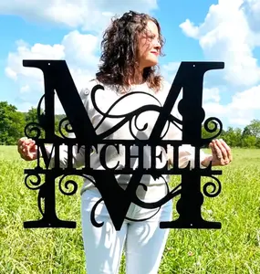 RapidArc Designs - Metal Last Name Family Sign