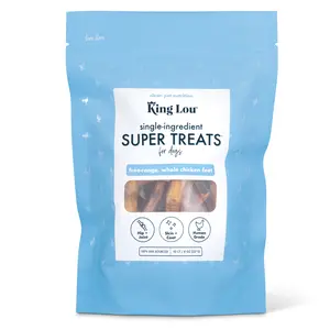 King Lou Whole Chicken Feet Dental Treat for dogs, Single-Ingredient, Human-Grade, 100% USA, All Natural with no preservatives Pet Products Pet Supplies