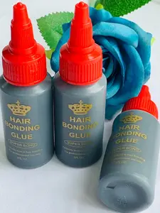 3-Pack 1 Ounce (30ML) Strong Hair Extension Glue, Durable Adhesive for Wigs, All-Seasons Fixing Adhesive, No Ca Prop 65