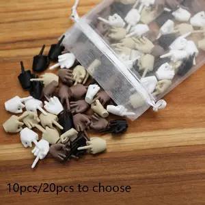 10pcs/20pcs  Mini Middle Fingers, Skin Tone Mix or Single Color, Funny Plastic F-U Hands, Durable Funny Prank Gifts, Prank Gifts