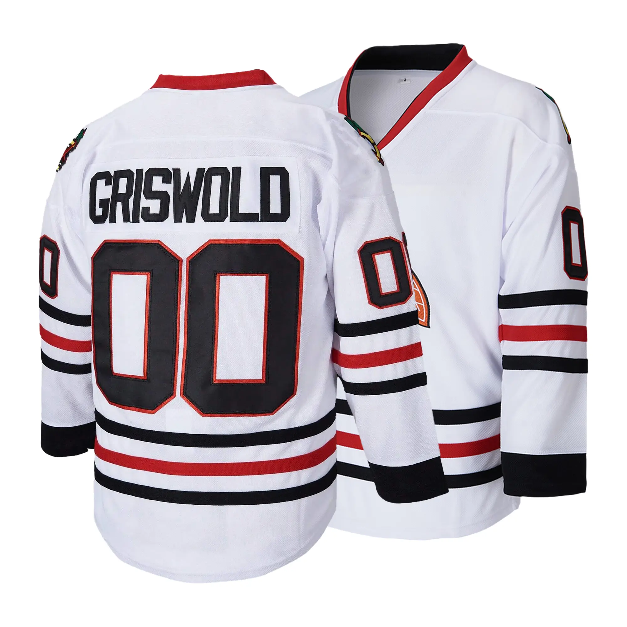 Men's Griswold 00 X-Mas Christmas Vacation "1989 Christmas Movie" Male Lead Hockey Jersey,Embroidered Christmas Halloween Casual Party Pullover