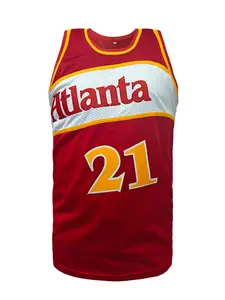 Men'S #21 Embroidered Basketball Jerseys Slightly Stretch Breathable Sports Uniform, Sleeveless Basketball Shirt For Training Competition Party,Gift For Basketball Fan, Stylish Jersey, Jersey Tops