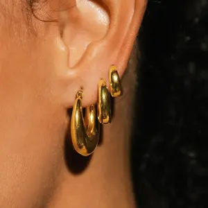 KOPERIN 3 Pairs Hoop Earrings Dainty Cute Small Earrings Set For Women Trendy Jewellery Gift For Fashion