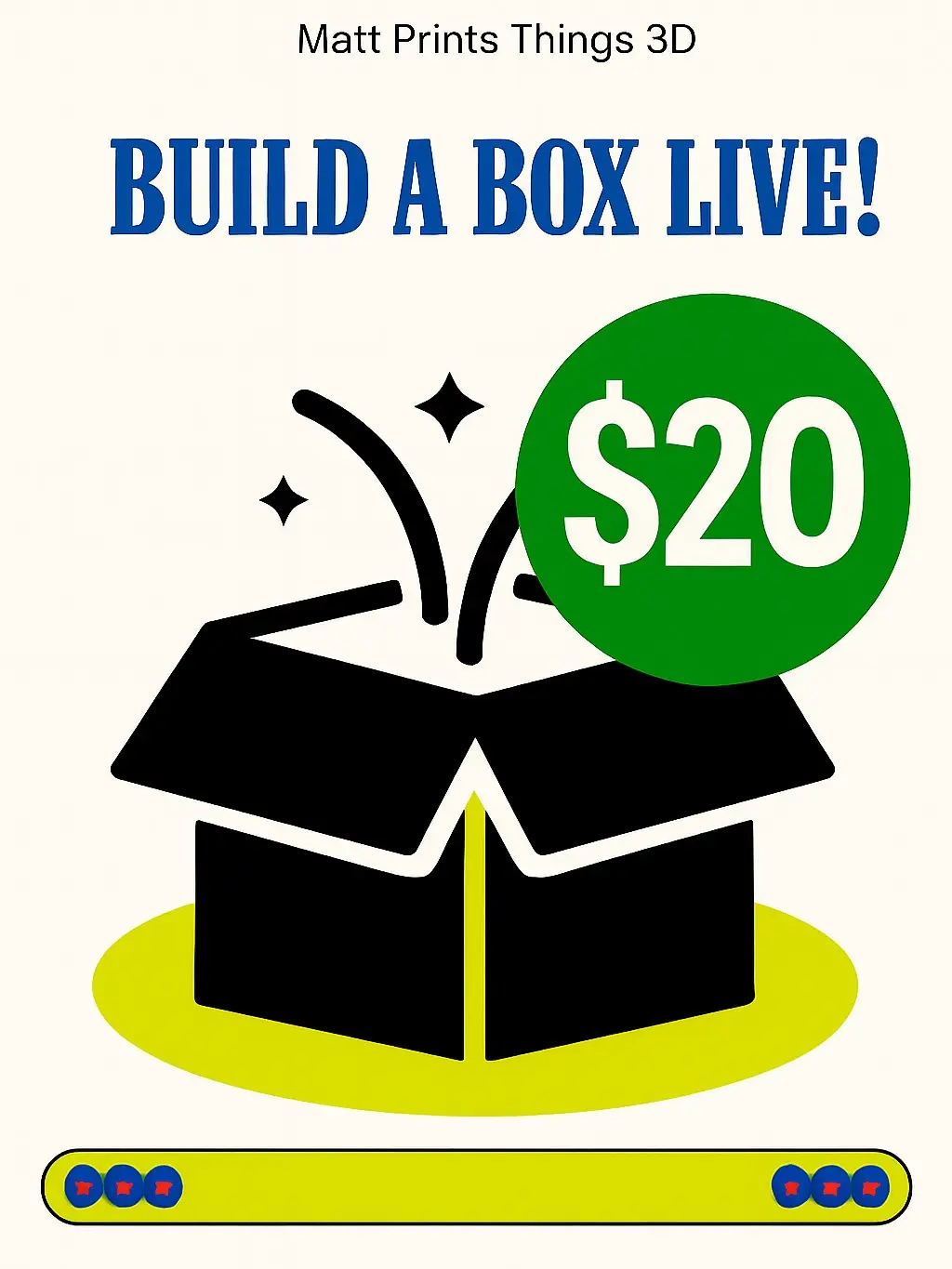 $20 LIVE Build a Box! Build a box live with us!