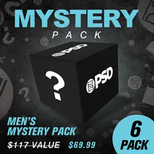 PSD Mens Mystery Boxer Brief 6-Pack - Standard Length 7 Inch Inseam, Soft, Stretchy, and Breathable Poly Blend Fabric