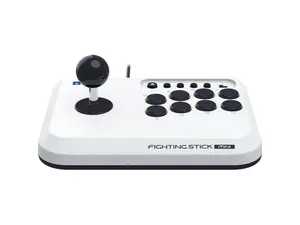 HORI Fighting Stick Mini Wired Controller for Playstation 5 (PS5), White
