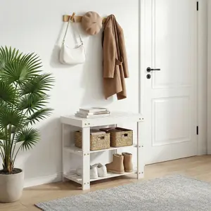 Garvee Shoe Rack Bench: A sturdy and stylish solution for organizing footwear with comfortable seating, perfect for entryways, bedrooms, or closets, blending functionality and aesthetic appeal.