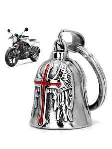 Bells for motorcycles, bell, motorcycle bell, guardian angel, guardian bell accessories or key ring for biker gifts