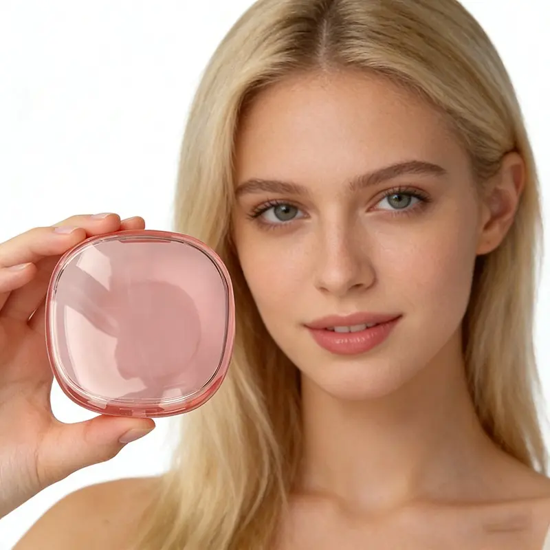 Transparent Oval Denture Box, Lightweight Dental Material Storage Case, Clear Retainer Holder, Orthodontic Model Box, Placement Packaging Box, Daily Oral Mouth Care