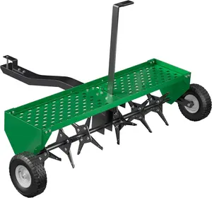 40” Tow-Behind Lawn Aerator – Universal Hitch, Durable Steel, Pull-Behind for Garden & Farm