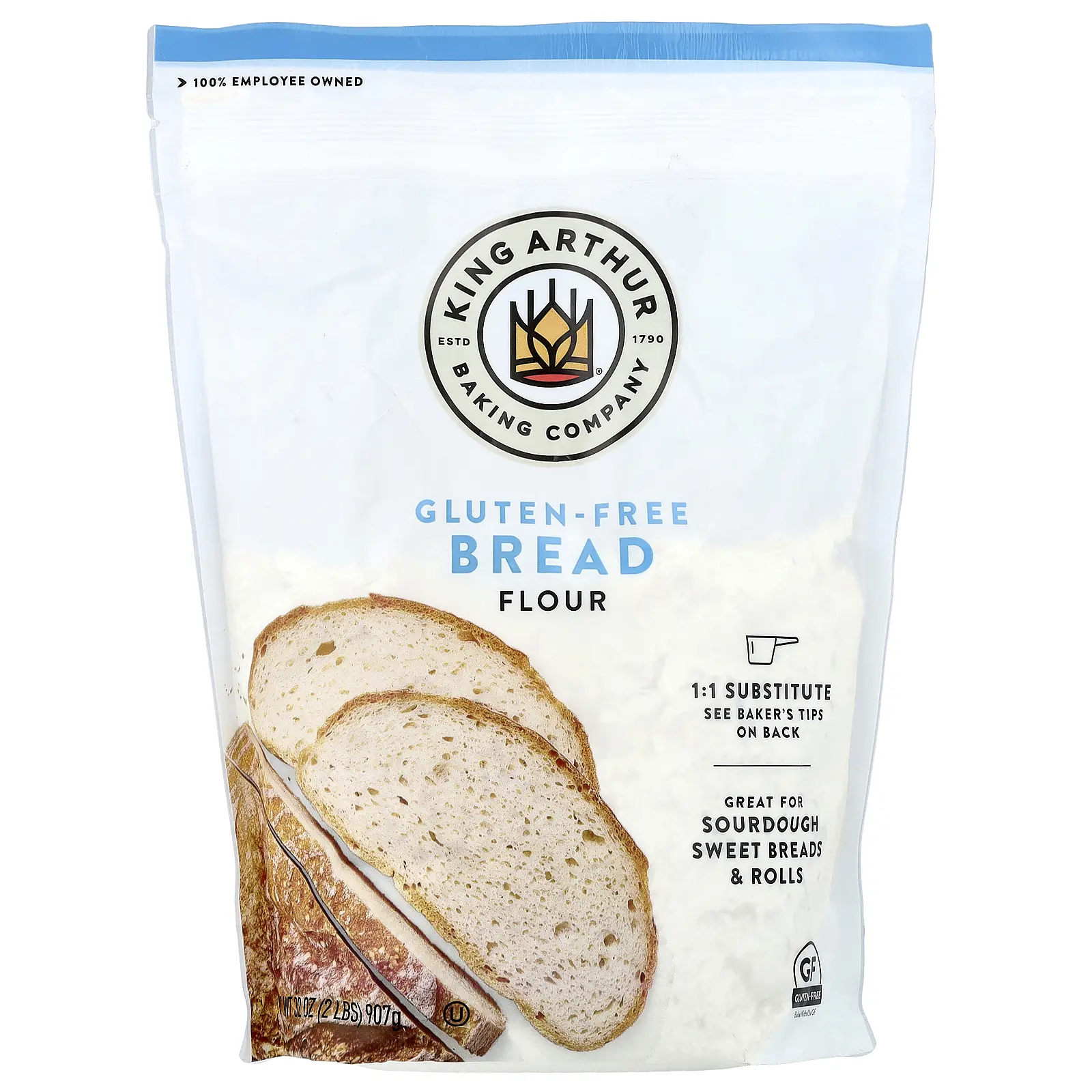 King Arthur Baking Company Gluten Free Bread Flour, 2 lbs (907 g) King Arthur Baking Company Gluten Free Bread Flour, 2 lbs (907 g)