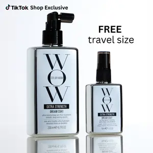 Color Wow Dream Coat Extra Strength - Full Size Treatment and FREE Mini Treatment - Heat Protectant to Smooth Coarse or Coily Hair