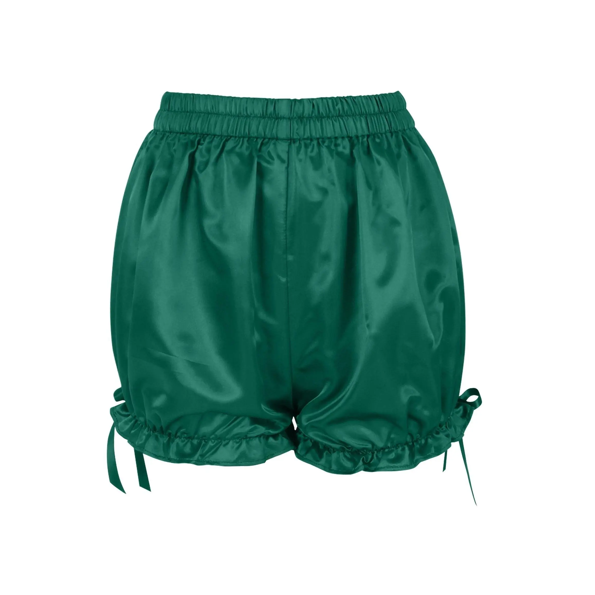 Dark Green Satin Bloomers