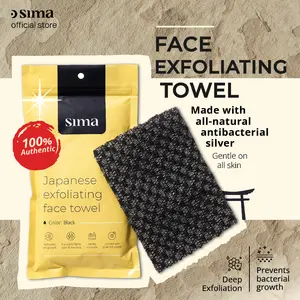 Sima Japanese Face Exfoliating Towel - Facial Exfoliation, Soft and Gentle Formula, Ideal for Daily Use, Helps Exfoliate & Induce Collagen Production