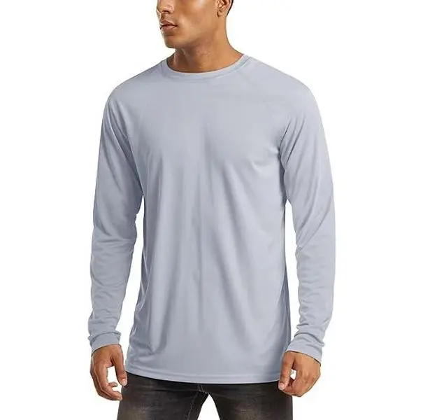 MAGCOMSEN  1/3 Pack Men's UPF 50+ Long Sleeves Shirts Quick Dry Lightweight Summer Sportswear Tops for Swimming Workout Rashguard Sporty Crew Neck Outdoorfun FallFreshness