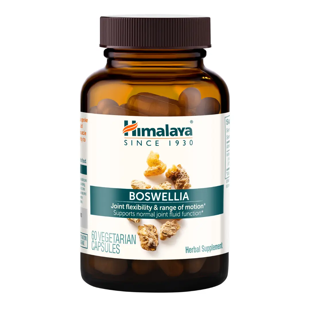 Himalaya Boswellia 60 Vegetarian Capsules Ayurvedic Supplement for Joint Function Herbal Wellness Blend