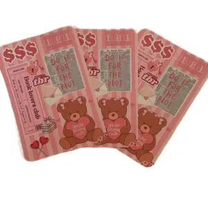 Pink Teddy Bear kindle basic insert for e-reader clear case