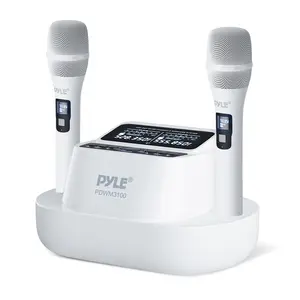 Digital Wireless Microphone System with 160ft Range | Rechargeable Handheld Mic Set with UHF Receiver, 100 Channels, Noise Reduction, Plug & Play & Charger Adapter - Ideal for Karaoke, Stage, DJ & Events
