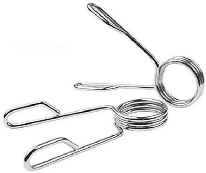 2 Olympic 2" Spring Collar Weight Bars Clips Dumbbell Barbell Clamp Bar Gym