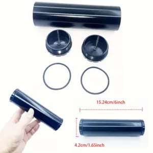 6 Inch Aluminum Sealed Tube, Multi-Functional Storage Device, Moisture Proof Container, Outdoor Fishing Essential