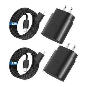 Android Charger, 25W Super Fast Charger USB C Samsung Phone Charger Fast Charging 6.6FT C Type Cord for Samsung Galaxy S25/S25 Ultra/S25+/S24/S24 Ultra/S24+/S23 Ultra/S23/s22/S21/S20/Note 20/10