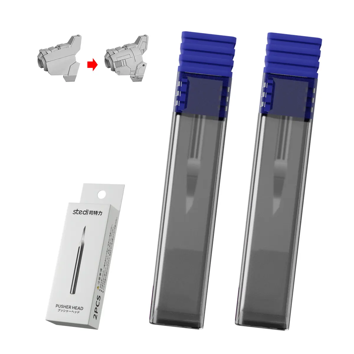 stedi model graffiti blade, tungsten steel blade, 0.15 + 0.2 mm size, for modeling hobbies, RG scale models, Gundam model kits, for graffiti lines, sculpting, panel lines, resin, graffiti replacement blades