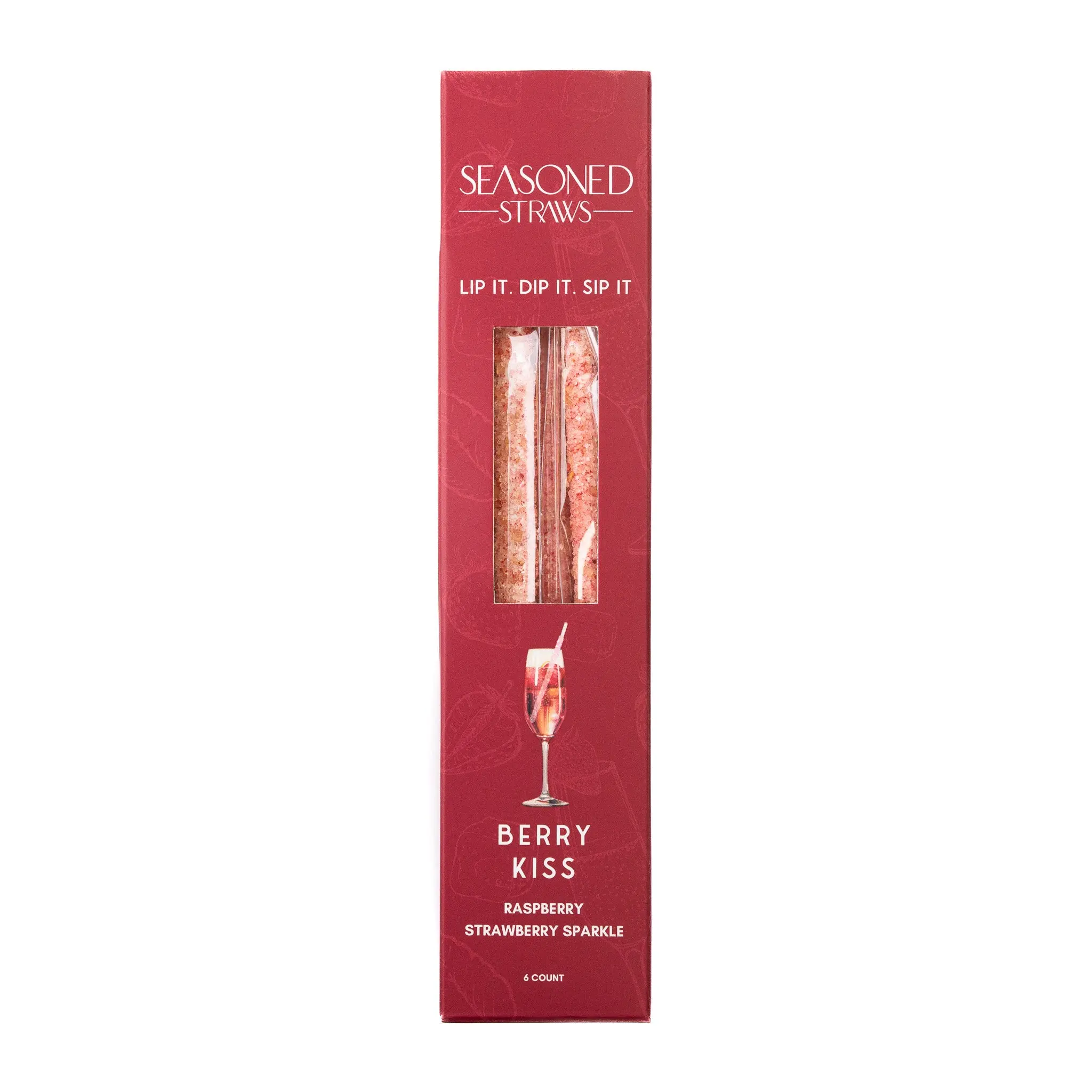 Berry Kiss Seasoned Straws 6ct.