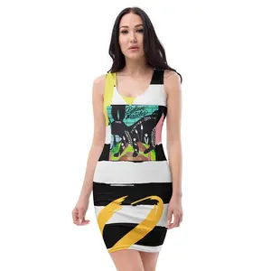 Authentic PHIM™ “Believe in Miracles” Women’s Bodycon Dress – Inspirational Stretch Statement Midi Dress