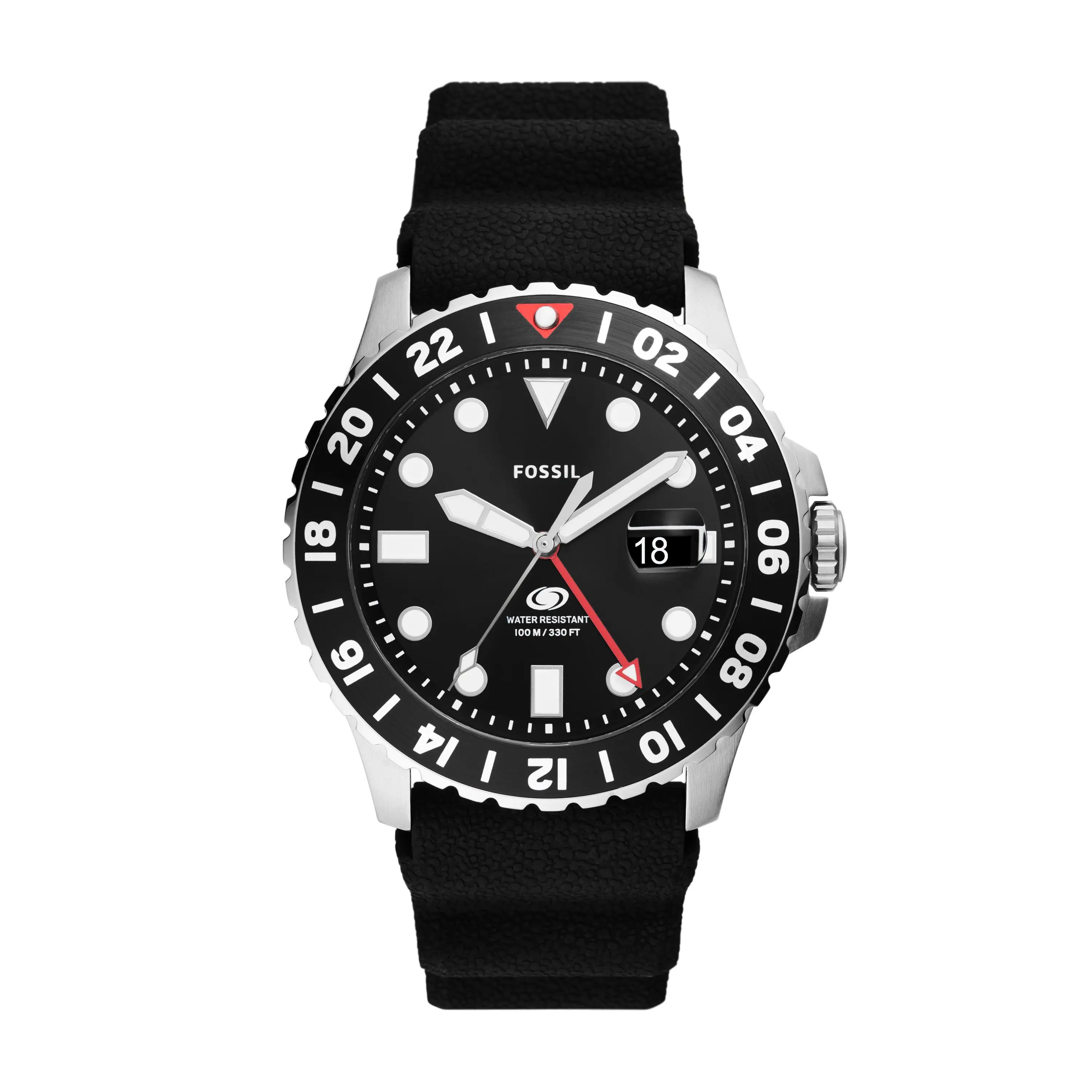Fossil Men's Fossil Blue GMT 46mm, Stainless Steel Watch