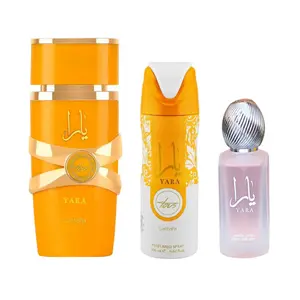 Lattafa Yara Tous Fragrance Set, 3-Piece Bundle with 100ml Long-Lasting EDP, 200ml Deo, and 50ml Hairmist