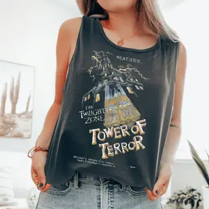 Retro Tower Of Terror Comfort Colors Shirt, Twilight Zone Shirt, Rides Shirt, Family Trip Tee, Gift Suitable for Anyone Cotton Crewneck