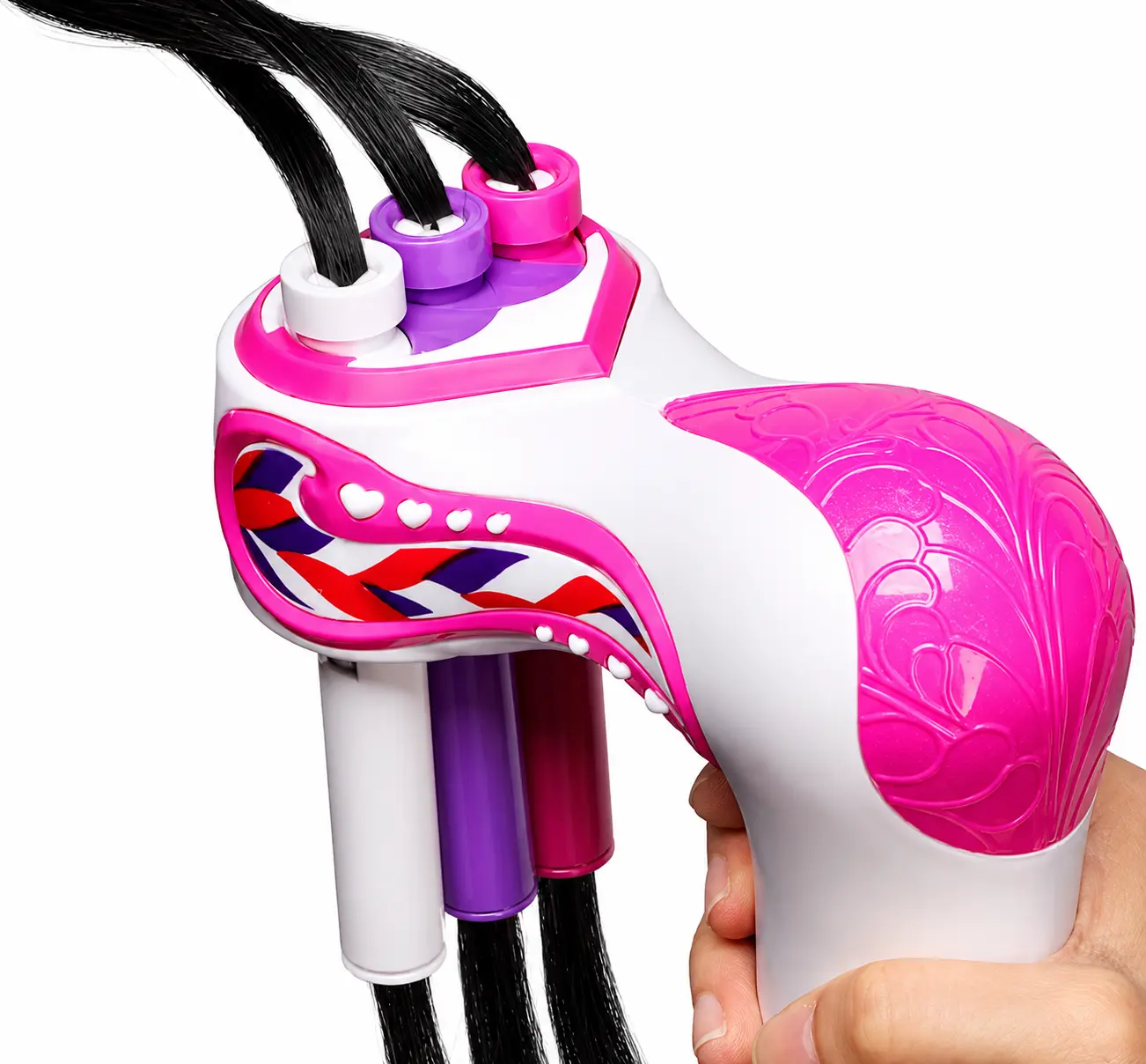 Automatic Electric Hair Braider Machine - 1-Touch Operation, Adjustable Settings, White Styling Tool with Braiding Combs & Clips for Salon-Quality Braids at Home, Suitable for Normal Hair Types, Lightweight