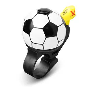 Soccer Bike Bell for Kids - Crisp Sound Mini Ringtone and Fun Bicycle Horns for Children's Bikes