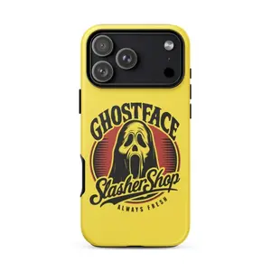 Ghostface Slasher Club Two-In-One Drop-Resistant Mobile Phone Case Protection For IPhone 17-11, Pro Max, Pro Plus, and Samsung S26 25 24 23 Safety Case