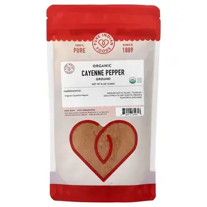 Pure Indian Foods Organic Cayenne Pepper, Ground, 8 oz (226 g)