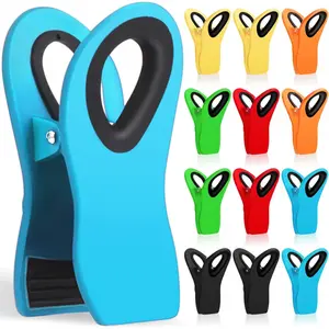 12 Pack Chip Clips Bag Clips, Magnetic Bag Clip for Food Storage Heavy Duty, Plastic Food Clip for Chips, Snack, Kitchen, Refrigerator,, Sewing, Fabric, Clothes Pins