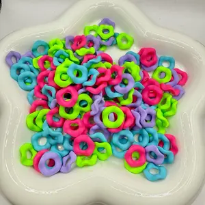 Wavy Spacer Beads for Crafting - Colorful Assorted Design for Creative Projects