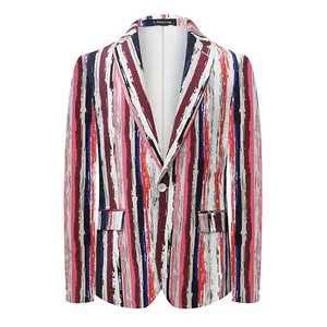2026 Street Poppin' Colorful Stroke Striped Suit!The eye-catching design instantly attracts attention, making it perfect for parties, dates, or stylish blogger outfits. The comfortable fabric ensures both a flattering and relaxed fit. A must-have for fash