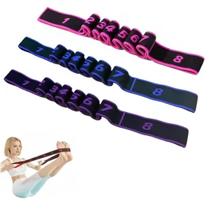 No More Stiff Shoulders! Yoga Resistance Bands - Yoga Number Bands - Latex Resistance Bands for Back Stretching - Essential for Yoga/Pilates/Workout - Suitable for Beginners to Professionals | Top Choice Fitness Gift Women's Sports