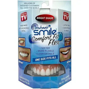 Smile Comfort Fit Flex - White - Upper Veneer Cosmetic Teeth Whitening Case teeth whitening strips