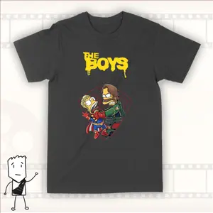 The Boys Slm.ps0ns Graphic T Shirt Unisex Cotton Tee Movie Fan Shirt, Casual Streetwear Tee Short Sleeve Shirt Men Women