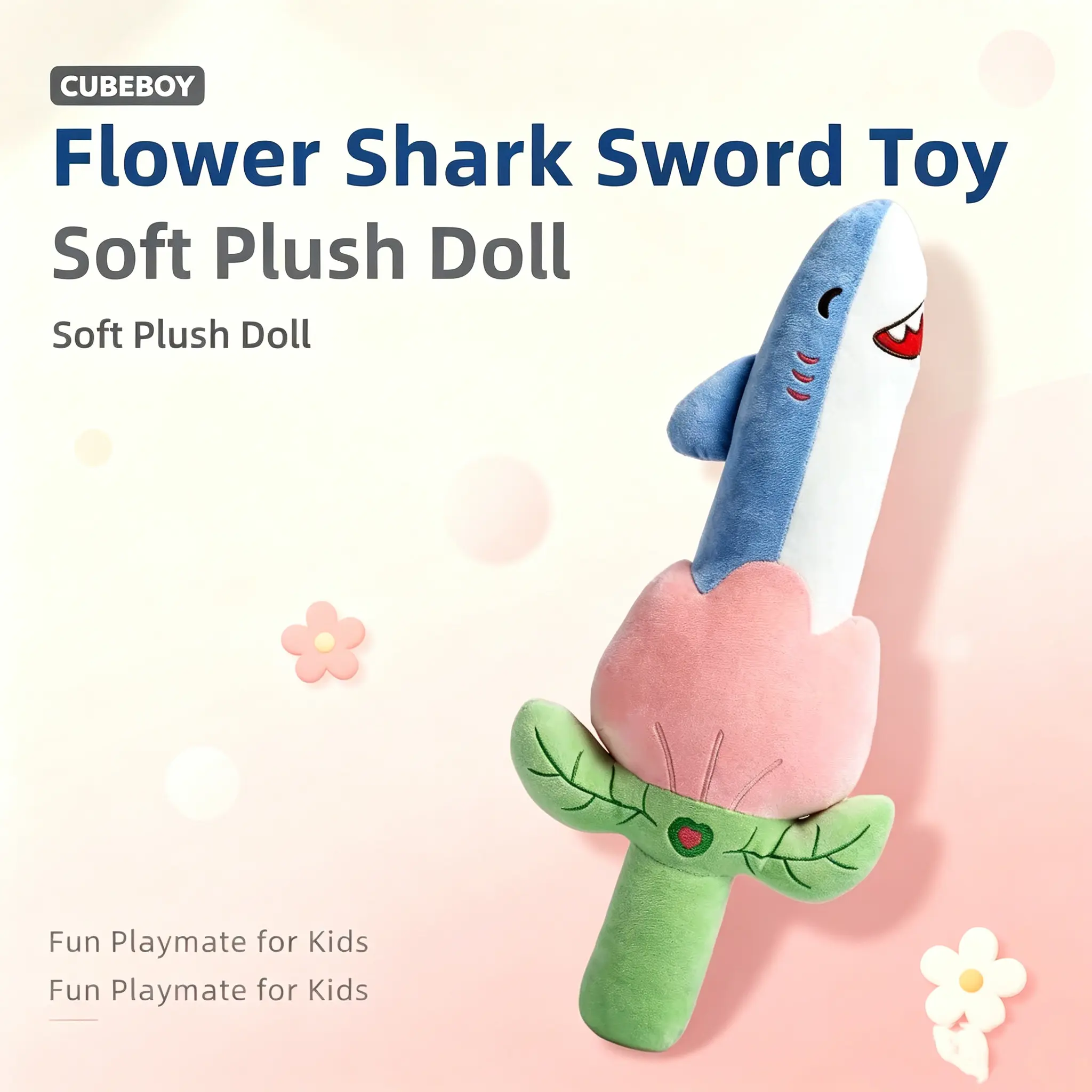 Sand Carving Shark Sword Plush Toy Shark Arm Pillow Funny Homophonic Doll Birthday Gift for Boys Funny Props