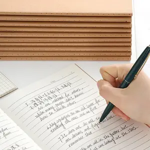 3/6/9/12-Pack A5 Leather Paper Notebook Set, Simple Practical Student Notebooks, Student Essentials, Durable Stitched Binding, Ideal for Travelers & Office Use