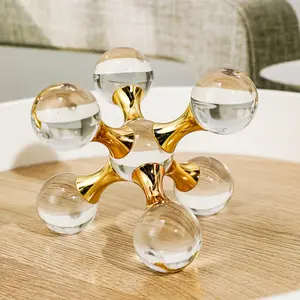 Luxury Crystal Decorative Ornaments, Elegant Ball Design, Ideal for Home & Office Decoration, Enhance Your Space Aesthetics, Crystal Sphere